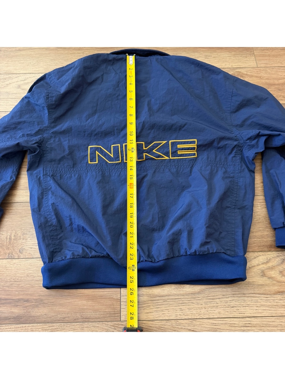Vtg 90s Nike Spell Out Pullover Windbreaker Jacket L - Picture 8 of 9